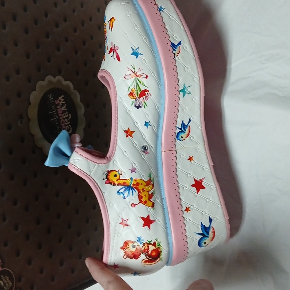 Hot Chocolate Design Chocolaticas Kitschy Blanket Platform Mary Janes RARE Sz 7 - Picture 4 of 16